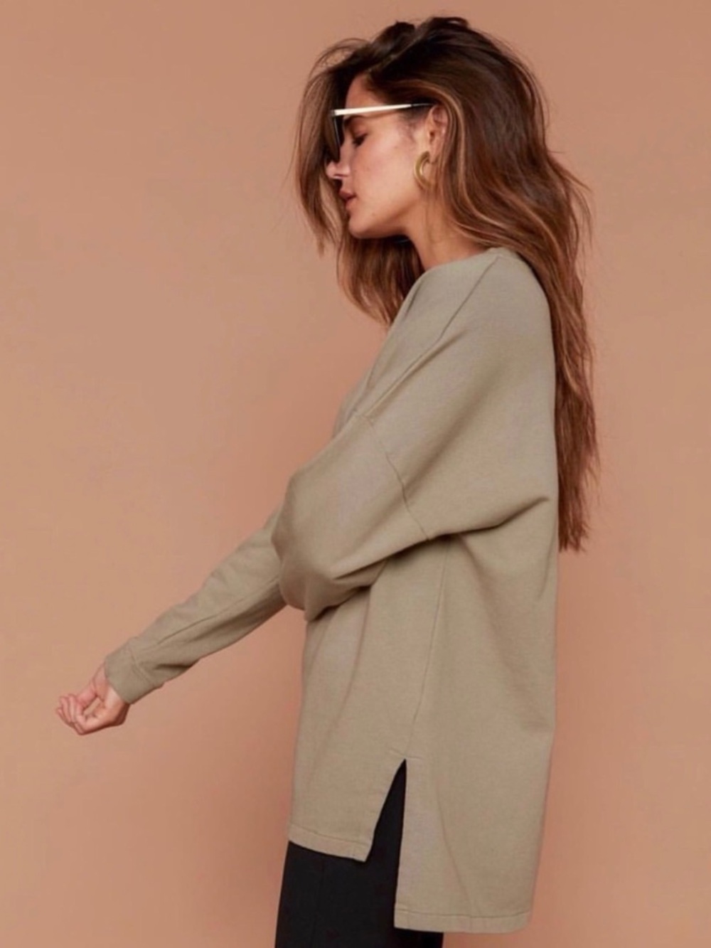 NWT - MATE the Label 100% Organic Cotton Tunic Sweatshirt